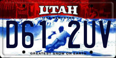 UT license plate D612UV
