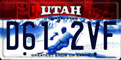 UT license plate D612VF