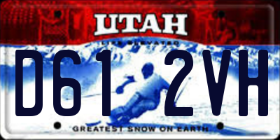UT license plate D612VH