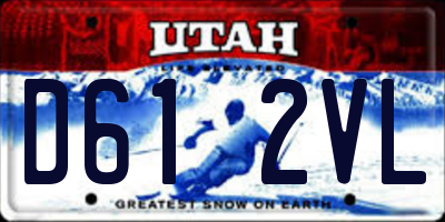 UT license plate D612VL