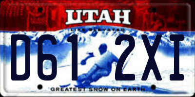UT license plate D612XI
