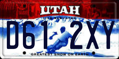 UT license plate D612XY