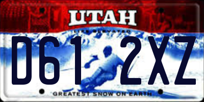 UT license plate D612XZ