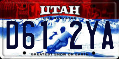 UT license plate D612YA