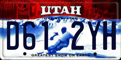 UT license plate D612YH