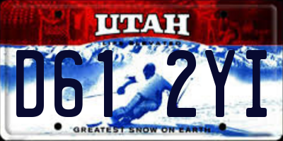 UT license plate D612YI