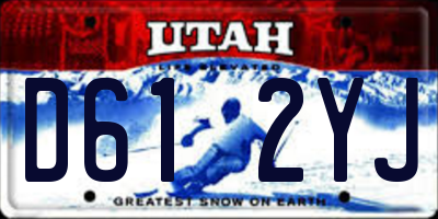 UT license plate D612YJ