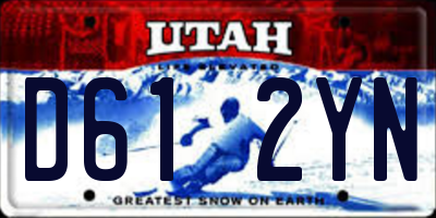 UT license plate D612YN