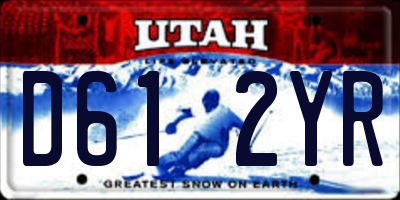 UT license plate D612YR
