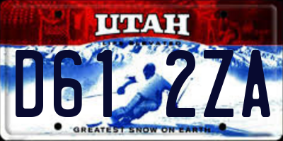 UT license plate D612ZA