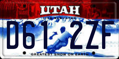 UT license plate D612ZF
