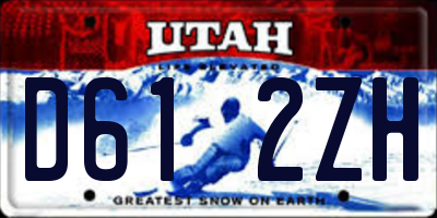 UT license plate D612ZH