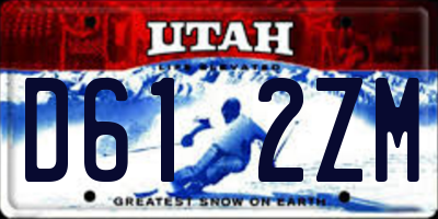 UT license plate D612ZM