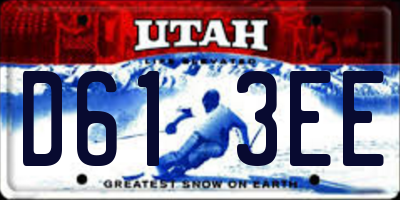 UT license plate D613EE