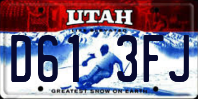 UT license plate D613FJ