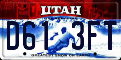 UT license plate D613FT