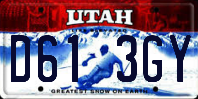 UT license plate D613GY