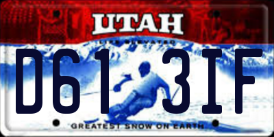 UT license plate D613IF