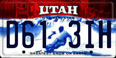 UT license plate D613IH