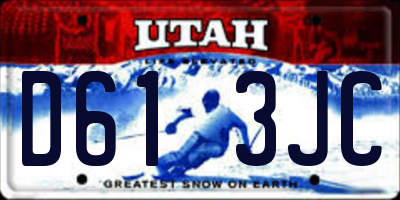 UT license plate D613JC
