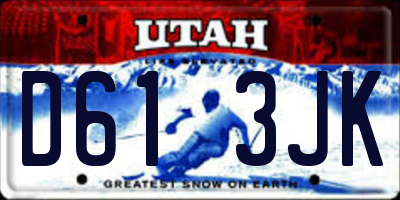 UT license plate D613JK