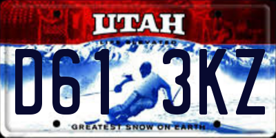 UT license plate D613KZ