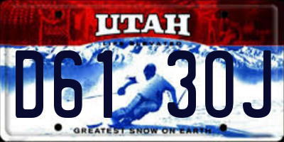 UT license plate D613OJ