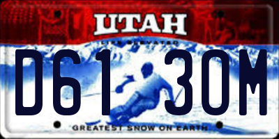 UT license plate D613OM