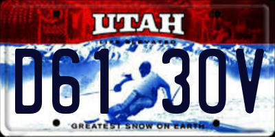 UT license plate D613OV