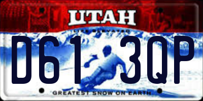 UT license plate D613QP