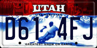 UT license plate D614FJ
