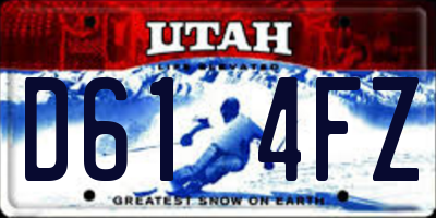 UT license plate D614FZ