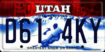 UT license plate D614KY