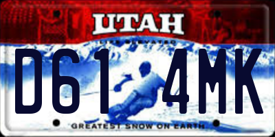 UT license plate D614MK
