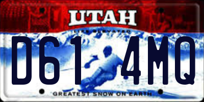 UT license plate D614MQ