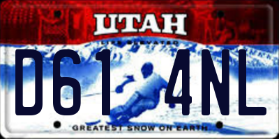 UT license plate D614NL