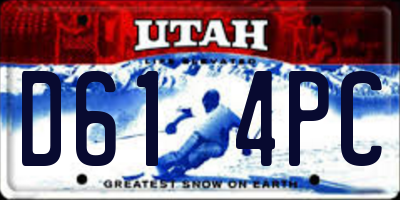 UT license plate D614PC