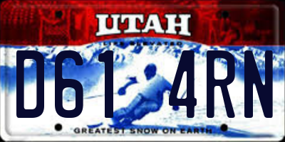 UT license plate D614RN