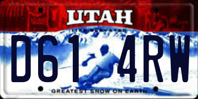UT license plate D614RW