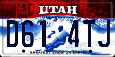 UT license plate D614TJ