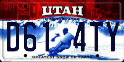 UT license plate D614TY