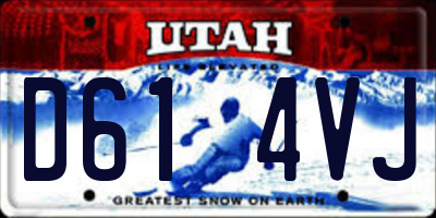 UT license plate D614VJ