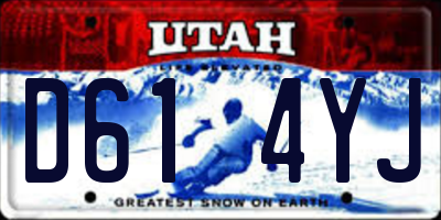UT license plate D614YJ