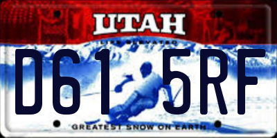 UT license plate D615RF