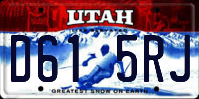 UT license plate D615RJ