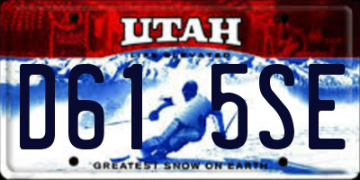 UT license plate D615SE