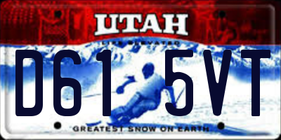 UT license plate D615VT
