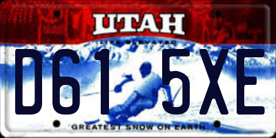 UT license plate D615XE
