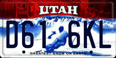 UT license plate D616KL