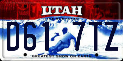 UT license plate D617TZ